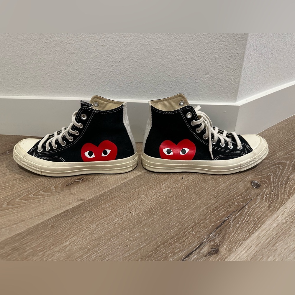 Converse x PLAY Comme des Garçons Chuck 70. Size 7 men/9 women. EUC